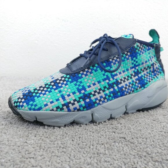 Nike Air Footscape Desert Mens Size 8 Basketball Shoes Blue Sneakers 652822-400 - Picture 4 of 10